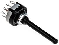 ck1032 Lorlin, 3 Position 4PST Rotary Switch, 150 mA@ 250 V ac, Solder Tab