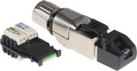 j00026a5001 Telegartner MFP8 Series Male RJ45 Connector, Cable Mount, Cat6a Straight 1 Port 8 -Way