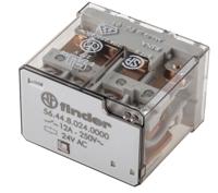 564480240000 Finder PCB Mount Power Relay, 24V ac Coil, 12A Switching Current, 4PDT