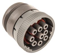 hd16-9-96s Deutsch Circular Connector, 9 Contacts, Cable, 27.15 mm Connector, Plug, Female, IP67, HD10 Series