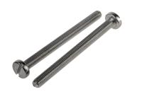 914-1605 RS PRO Slot M5 Pan A2 304 Stainless Steel Machine Screws DIN 85 x 60.0mm