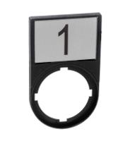 256797-m22s-st-x52 Eaton Legend Plate Holder with Insert for Use with 22.5 mm Modular Pushbuttons and Indicating Lights, 1