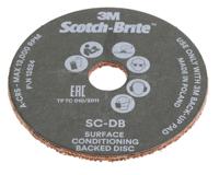 fn510074043 3M Aluminium Oxide Sanding Disc, 115mm, Coarse Grade, 10 in pack