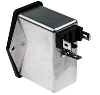 fn284b-6-06 Schaffner 6A, 250 V ac Male Panel Mount IEC Inlet Filter 2 Pole FN284B-6-06, Faston 2 Fuse