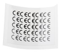 445-4114 RS PRO Adhesive Pre-Printed Adhesive Label-CE-. Quantity: 500