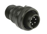 ms3106a-14s-6p Amphenol Industrial, MS3106A, Copper Alloy 6 Way Cable Mount MIL Spec Circular Connector, Pin Contacts,Shell Size 14S,