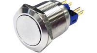 rnd-210-00397 RND RND 210 Series Vandal Proof Push Button Switch, (On)-(On), Panel Mount, 22mm Cutout, 1NC, 1NO, 250V ac, IP67