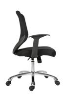 221-6328 RS PRO Black Fabric Executive Chair, 100kg Weight Capacity