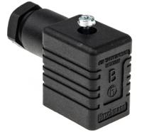 932977100-gm-209-nj-black Hirschmann GM 2P+E DIN 43650 B, Female Solenoid Valve Connector, 250 V ac/dc Voltage