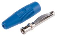 930047102 Hirschmann Test & Measurement Blue Male Banana Plug - Solder, 30 V ac, 60 V dc