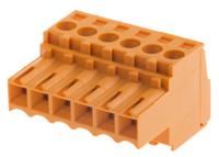 1597400000 Weidmuller, 3.5mm Pitch, BL, 6 Way, Pluggable Terminal Block, Plug, Cable Mount, Screw Down Termination,
