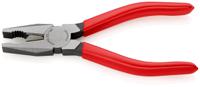 03-01-160 Knipex Combination Pliers, 160 mm Overall, Straight Tip