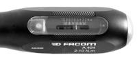 a404 Facom Adjustable Hex Torque Screwdriver, 2 → 10Nm, 1/4'' Drive, ±6 % Accuracy