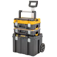 dwst83411-1 DeWALT TSTAK Mobile Box Bundle Plastic Tool Box 2 Wheels, 512 x 512 x 708mm