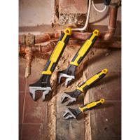 0-90-948 Stanley Adjustable Wrench, 242 mm Overall, Straight Handle