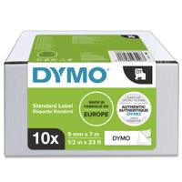 2093096 Dymo Black on White Label Printer Tape, 7.62mm Label Length, 9mm Label Width