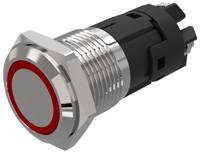 82-41521113 EAO 82 Series Illuminated Illuminated Push Button Switch, Momentary, Panel Mount, 16mm Cutout, SPDT, Red LED, 12V,