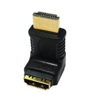 229-9963 RS PRO Right Angle HDMI Adapter, Male HDMI to Female HDMI