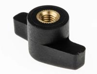 478-787 RS PRO Black Wing Clamping Knob, M6, Threaded Hole