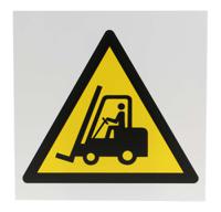 813-4558 RS PRO Fork Lift Hazard Hazard Warning Sign
