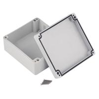 186-2260 RS PRO Grey ABS Enclosure, IP67, IK09, Grey Lid, 125.3 x 115.4 x 58.05mm