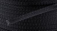 hegpx03-bk-rl30mt HellermannTyton Expandable Braided PET Black Cable Sleeve, 3mm Diameter, 30m Length