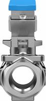 vzbe-1-t-63-d-2-m-v15v15 Festo Stainless Steel 2 Way, Ball Valve, Threaded, NPT 1in, 25mm