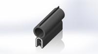 175-2560 RS PRO Black EPDM Edge Protection, 20m