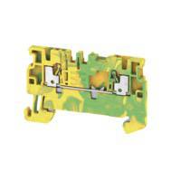 1552680000 Weidmuller  A Series Green/Yellow, 1.5mm², Single-Level, Push In Termination