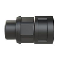 bvnv-m162 Flexible Fitting, Conduit Fitting, 12mm Nominal Size, M16, Polyamide 6, Black