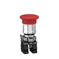 xb4bs8444 Schneider Electric Harmony XB4 Series Twist Release Emergency Stop Push Button, Panel Mount, 22mm Cutout, 2NC, IP66,