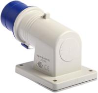 2421693 Scame IP44 Blue Wall Mount 2P + E Right Angle Industrial Power Plug, Rated At 16A, 230 V