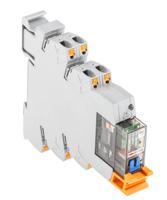 2910519 Phoenix Contact PLC-RPT- 24DC/21-21/MS Series Interface Relay, DIN Rail Mount, 24V dc Coil, DPDT, 2-Pole