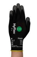 11421110 Ansell 11-421 Black Nylon Nylon Work Gloves, Size 11, Polyurethane Coating