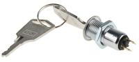skl-12-as2 Lorlin Key Switch, SPST, 500 mA @ 24 V 2-Way Common, Flat-Key
