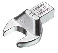 7688390 Gedore 7112 Series Spanner Head, 7 mm, 9 x 12mm Insert, Chrome Finish