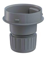 26070005 Werma IP66 Rated Grey Mounting Base