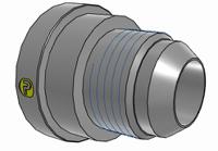 20-12trtxs Parker Hydraulic Straight Threaded Reducer UNF 1 5/8-12 Female to UNF 1 1/16-12 Male, 20-12TRTXS