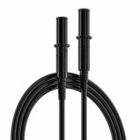 261-6463 RS PRO Test Leads, 10A, 1000V, Black, 250mm Lead Length