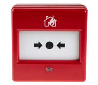 593102full-0004x Eaton Red Break Glass Call Point, Break Glass Operated, Indoor, Resettable, 87 x 87 x 53mm
