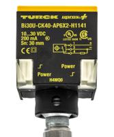 bi30u-ck40-ap6x2-h1141 Turck Inductive Block Proximity Sensor, M12, 30 mm Detection, PNP NO, 10 → 30 V dc
