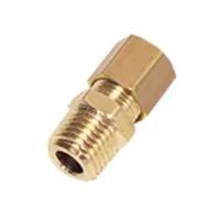 0105-05-10 Legris Brass Pipe Fitting, Straight Push Fit Compression Olive, Male BSPT 1/8in BSPT 1/8in 5mm