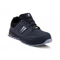gbno346 Gaston Mille GBNO3 Unisex Black Aluminium Toe Capped Safety Shoes, UK 11, EU 46