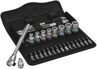 05004018001 Wera 28-Piece Metric 1/4 in Standard Socket/Bit Set with Ratchet, 6 point; Hex Bit; Phillips Bit; Pozidriv Bit; Torx Bit