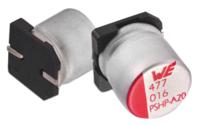 875115452003 Wurth Elektronik 100μF Surface Mount Polymer Capacitor, 20V dc