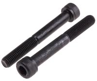 468-0357 RS PRO Black, Self-Colour Steel Hex Socket Cap Screw, DIN 912, M10 x 80mm