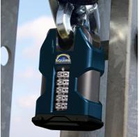 ss50ccombi Squire Padlock Weatherproof Steel Padlock, 10mm Shackle, 55mm Body