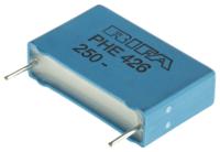 phe426hd7100jr06l2 KEMET PHE426 Metallised Polypropylene Film Capacitor, 160 V ac, 250 V dc, ±5%, 1μF, Through Hole