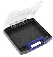 134798 Raaco Blue PC, PP Compartment Box, 55mm x 298mm x 284mm