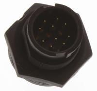bu-10pmms-lc7001 Amphenol Industrial Circular Connector, 10 Contacts, Panel, Standard Connector, Plug, Male, IP67, Ceres Series